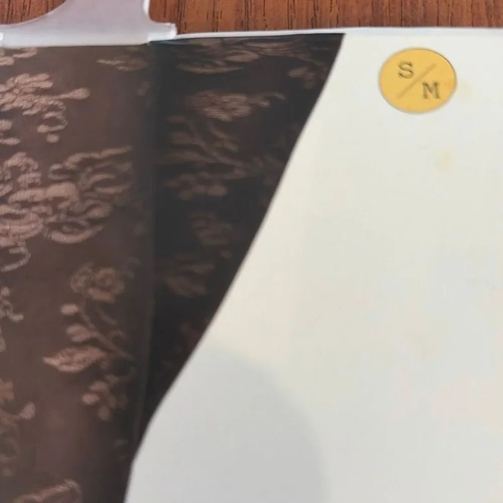 New A new day black lace, opaque fashion, tights size small/medium